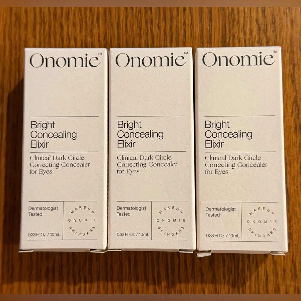 Onomie Bright Concealing Dark Circle Elixir Shade 9/Dark Brown/Mirabai 3 Tubes